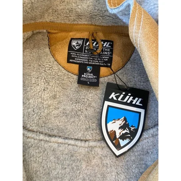 NWT Kuhl Large Dani Sherpa Lined Jacket MSRP$299 Tan NEW - Picture 6 of 13